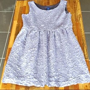 Gap Kids Girls' Scale Petal Sewn Gray Dress. Size M Plus (8/9).